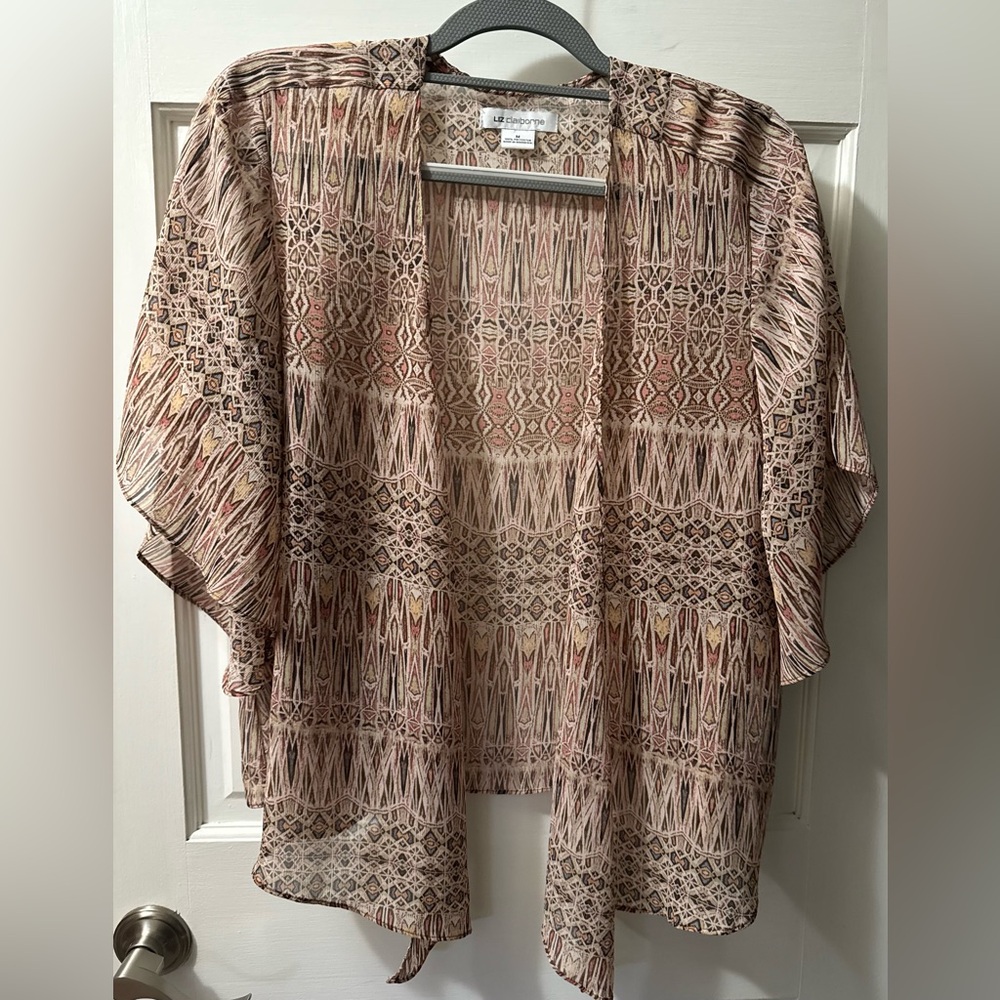 Liz Claiborne Sheer Cardigan Size Medium